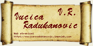 Vučica Radukanović vizit kartica